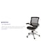 Flash Furniture Black Mid-Back Mesh Office Chair with Flip-Up Arms BL-8801X-BK-GR-GG - alternate 10
